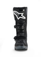 Alpinestars Corozal V2 Adventure Drystar® Boots, black motorcycle adventure boot with protective shin plate, adjustable buckles and rugged all-terrain sole