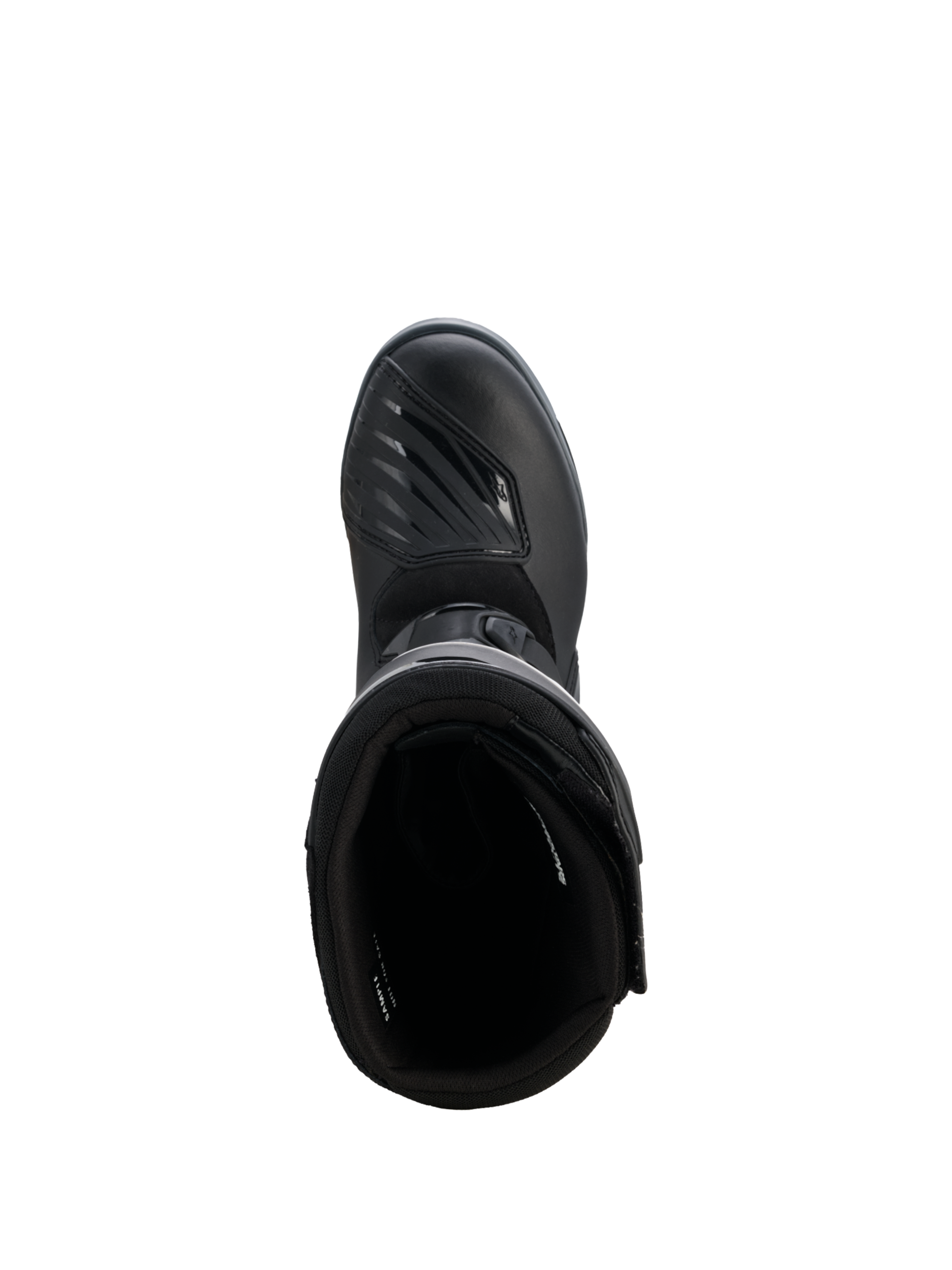 Alpinestars Corozal V2 Adventure Drystar® Boots, black adventure motorcycle boot shown from above with a textured shift pad and protective high-cut design