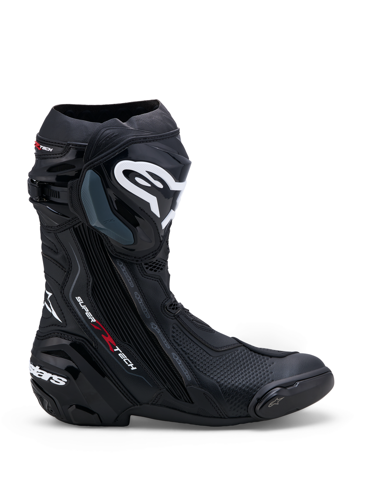 Supertech R - Black Motorcycle Boots | Alpinestars®