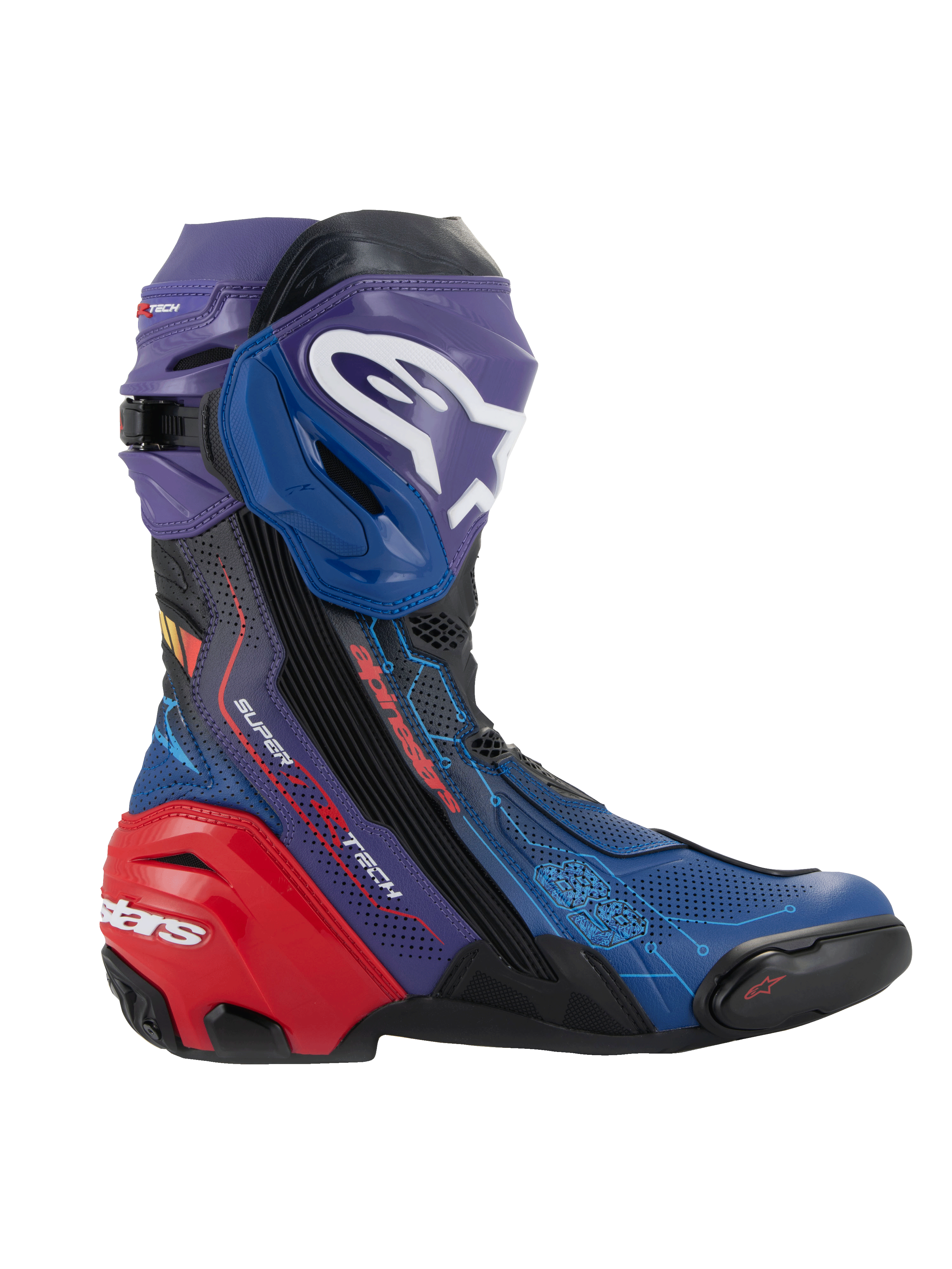 Alpinestars Supertech R Boots Vented - ⁄ Black Motorcycle Gray 