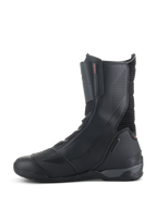 Alpinestars SP-X BOA® Boots, Motorcycle Riding Boots, Black, mid-height design with microfiber and Rideknit mesh panels, featuring a medial zipper and sleek sport profile.