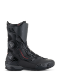 Alpinestars SP-X BOA® Boots, Motorcycle Sport Boots, Black with red accents, BOA® Fit System dial, mid-height construction with microfiber and mesh panels, TPU heel and toe protection, sleek road riding design