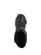 Bottes Alpinestars SMX-6 V3 Drystar®, Noir, vue de dessus de l'ouverture de la botte, tige en microfibre avec protection de sélecteur en TPU et doublure intérieure, bottes de moto imperméables haute performance pour sport et route