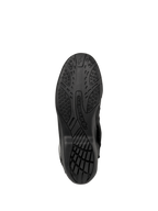 Bottes Alpinestars Web GORE-TEX, bottes de moto touring, noir, vue de dessous de la semelle présentant une texture en caoutchouc pour l'adhérence et le logo Alpinestars