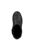 Alpinestars Web GORE-TEX Boots, bottes de moto touring noires, vue de dessus montrant l'ouverture intérieure et le protège-sélecteur texturé, construction en cuir durable pour la conduite sur route