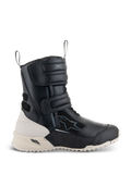 Alpinestars Stella RT-7 Touring Drystar pour femme, bottes de moto touring, noir et blanc, dotées de trois sangles Velcro réglables, de boucles de tirage avant et arrière, et d'une semelle extérieure crantée robuste avec cadre de support TPF