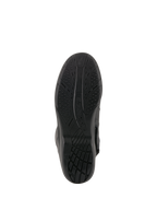Bottes Alpinestars Andes V2 Drystar®, noir, vue de la semelle en caoutchouc vulcanisé, motif d'adhérence texturé pour la dispersion de l'eau et la durabilité, chaussures de moto de tourisme