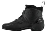 Alpinestars SP-2 Riding Shoes, Motorcycle Riding Shoes, Black, side view featuring perforated microfiber upper, BOA speed closure system, and sleek sport profile with TPF protection.