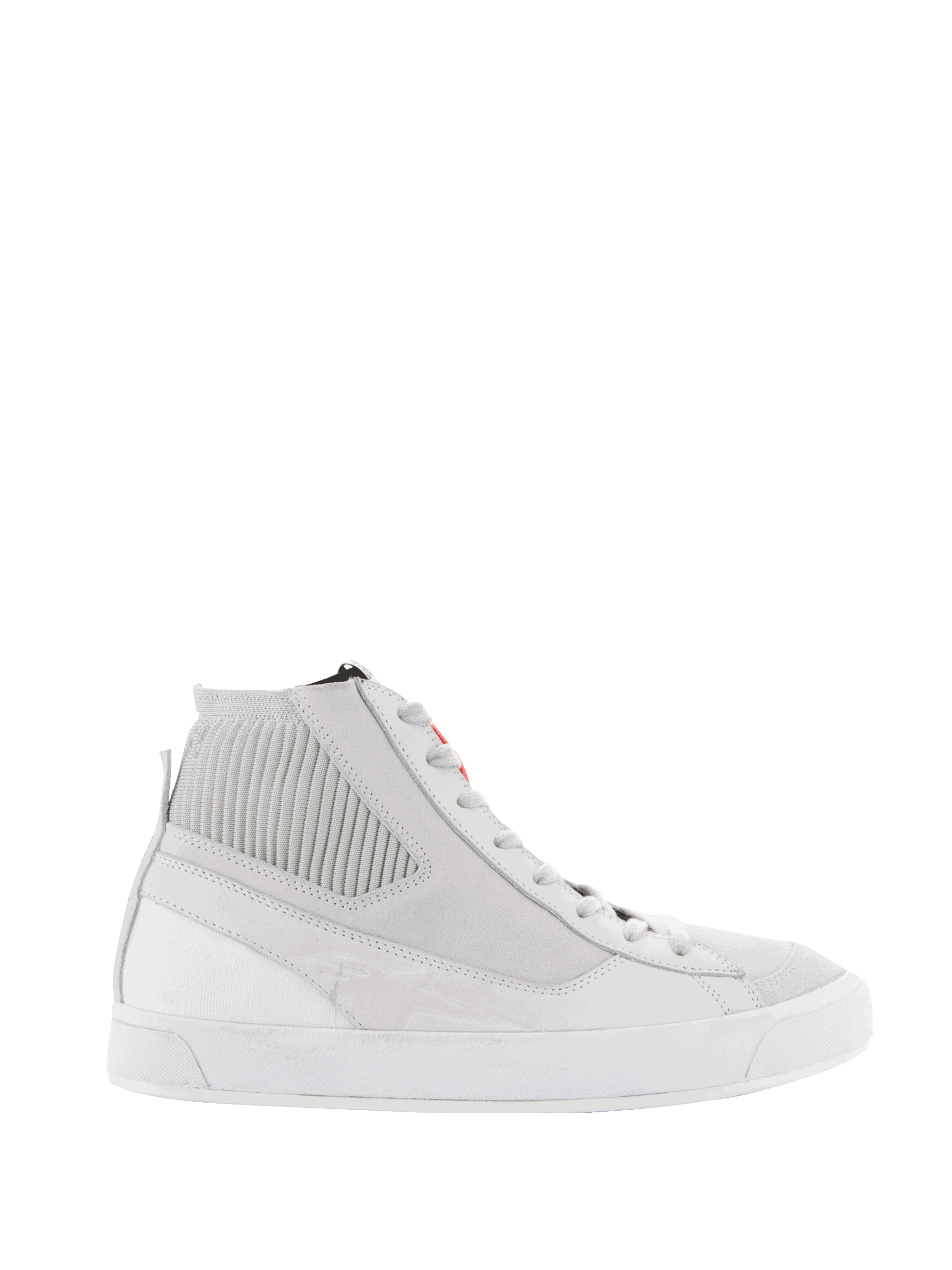 Alpinestars Stated, chaussures de moto urbaines pour homme, blanc et gris froid, en nubuck et toile.