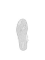 Alpinestars Stella Stated Podium, chaussures de moto urbaine pour femme, blanche et grise, semelle en caoutchouc vulcanisé à haute adhérence.
