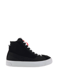 Alpinestars Stella Stated Podium, chaussures de moto urbaines pour femme, noires et blanches, avec semelles vulcanisées
