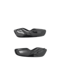 Sliders d'orteils Alpinestars SMX-6, pièces de rechange pour bottes de moto, noir, finitions brillante et mate, design aérodynamique avec logo étoile en relief, paire pour usage racing et sport