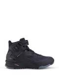 Alpinestars Cr X Gore Tex, chaussures de moto pour le all-terra adventure, noires et gris foncé, imperméables avec membrane Gore-Tex et construction de protection à la cheville