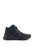 Chaussures Alpinestars Speedflight, baskets montantes noires, chaussures de moto urbaines, tige en ripstop avec renforts sans couture, logo étoile Alpinestars, semelle épaisse à double densité, style streetwear moderne