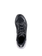 Chaussures Alpinestars Meta XR V2, chaussures de sport, noir, blanc et gris foncé, vue de dessus avec tige en maille respirante et lacets à motifs, logo étoile blanc, chaussures de sport décontractées
