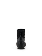 Alpinestars Supertech K Shoes - FIA, Karting Shoes, Black, rear view showing knitted upper construction and TPU heel counter, Alpinestars branding on heel pull tab, professional motorsport footwear