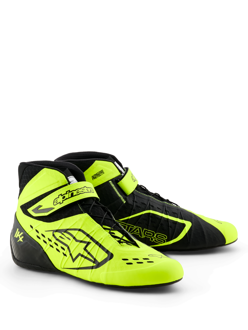 Tech-1 KX V3 - Black Yellow Karting Shoes | Alpinestars®