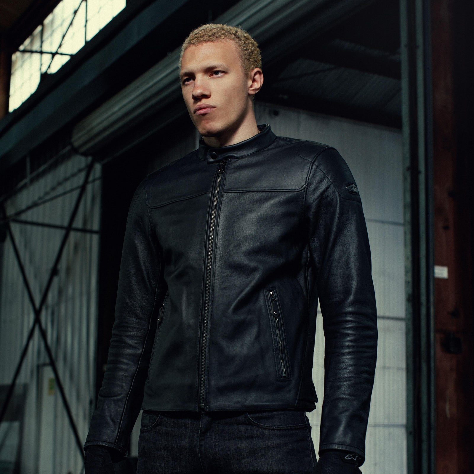 Blacktrack Leather Veste