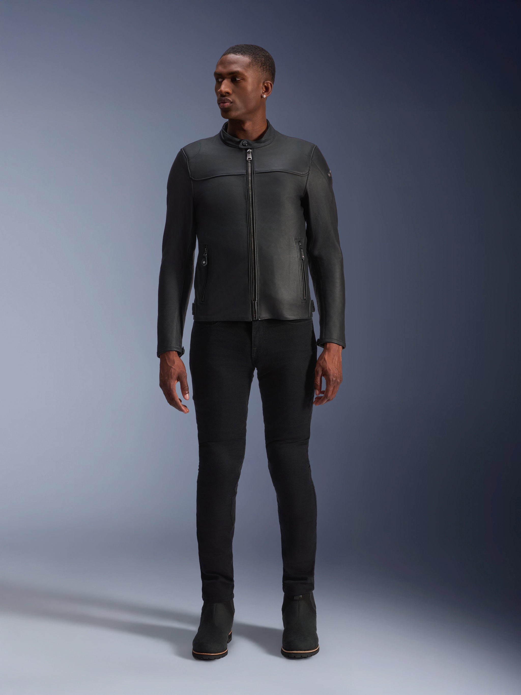 Veste En Cuir Blacktrack