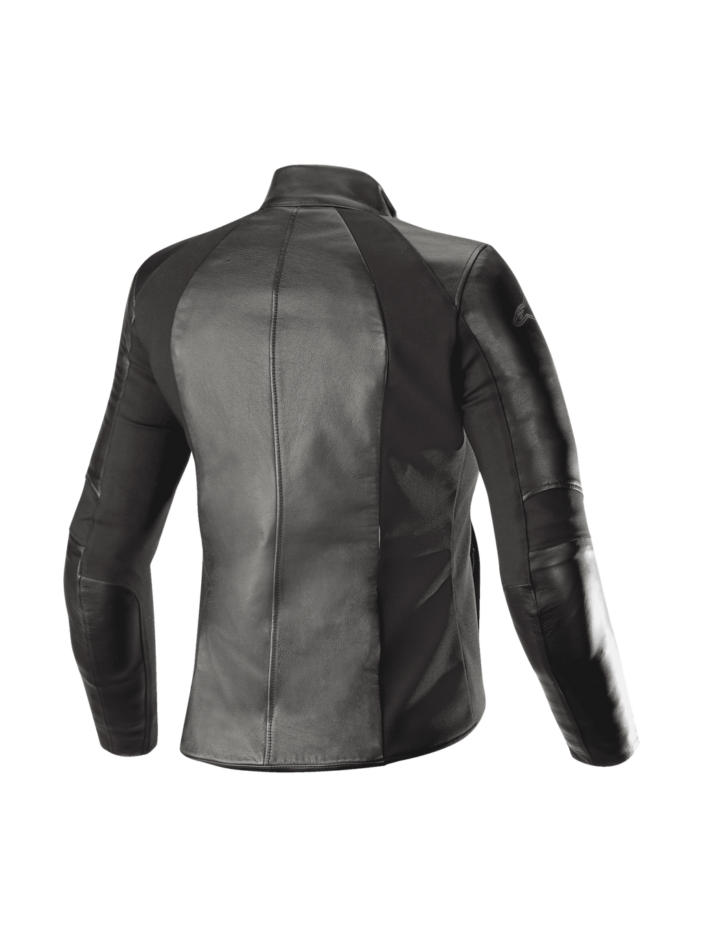 Alpinestars Stella Vika V2, veste de moto urbaine pour femme, noire, vue de dos avec panneaux extensibles en aramide.