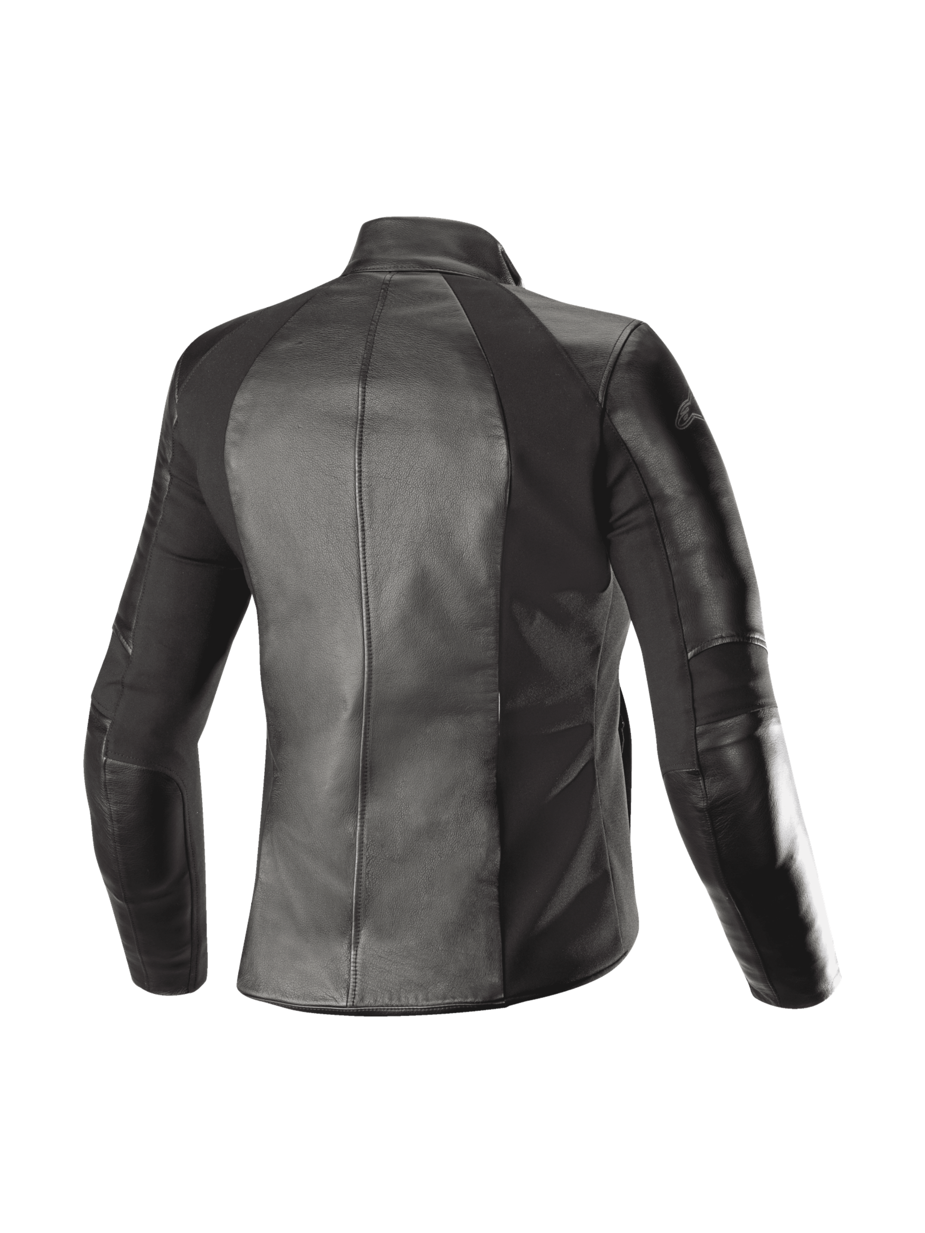 Alpinestars Stella Vika V2, veste de moto urbaine pour femme, noire, vue de dos avec panneaux extensibles en aramide.