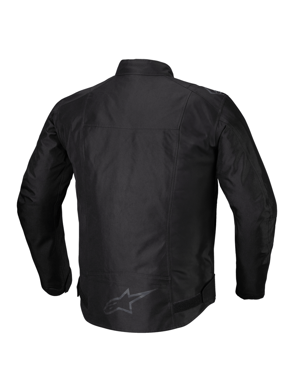 Alpinestars Veste Imperméable T-SPS V2, blouson de moto textile pour homme, noir, vue de dos avec détails réfléchissants et dos allongé