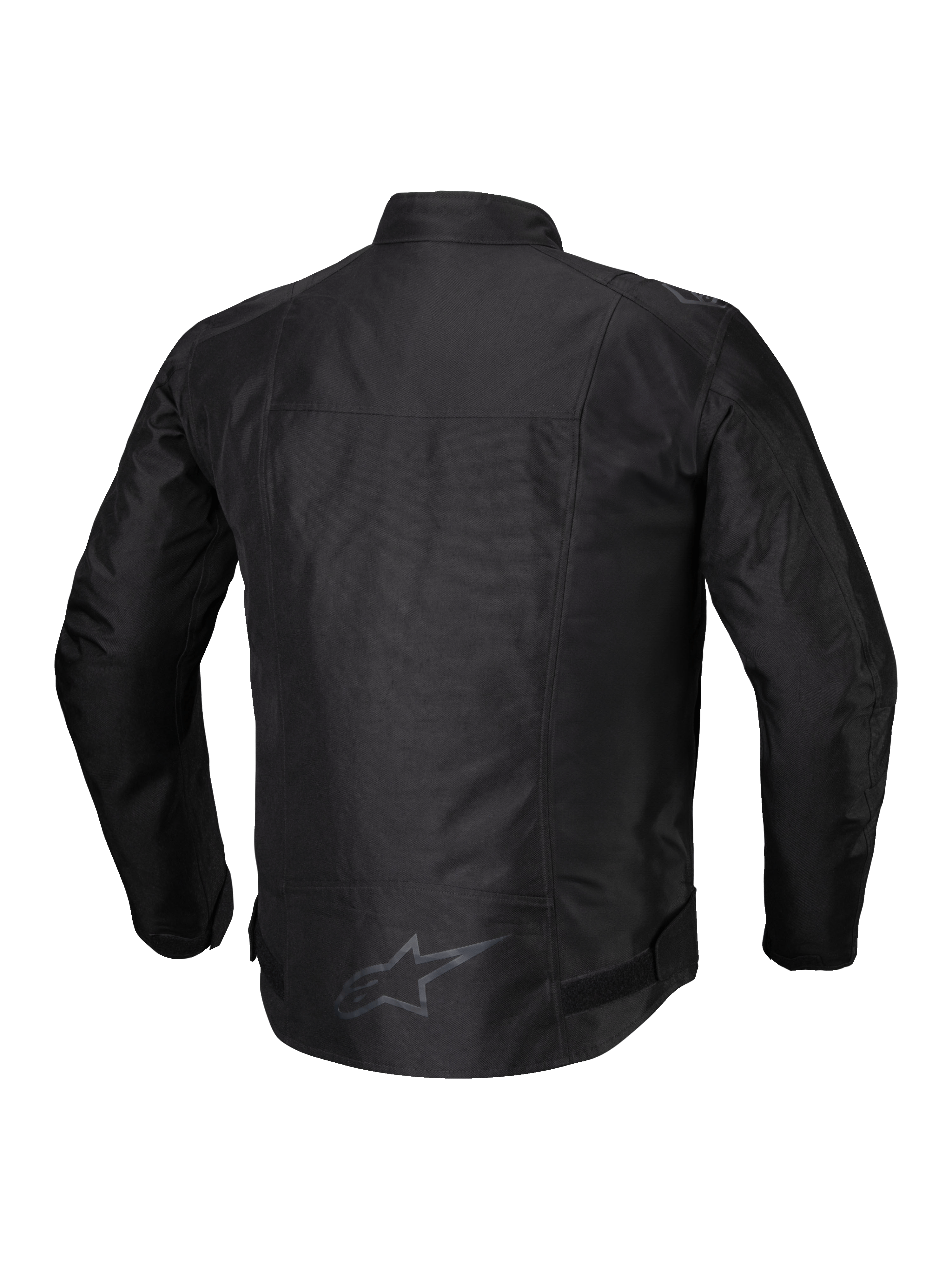 Alpinestars Veste Imperméable T-SPS V2, blouson de moto textile pour homme, noir, vue de dos avec détails réfléchissants et dos allongé