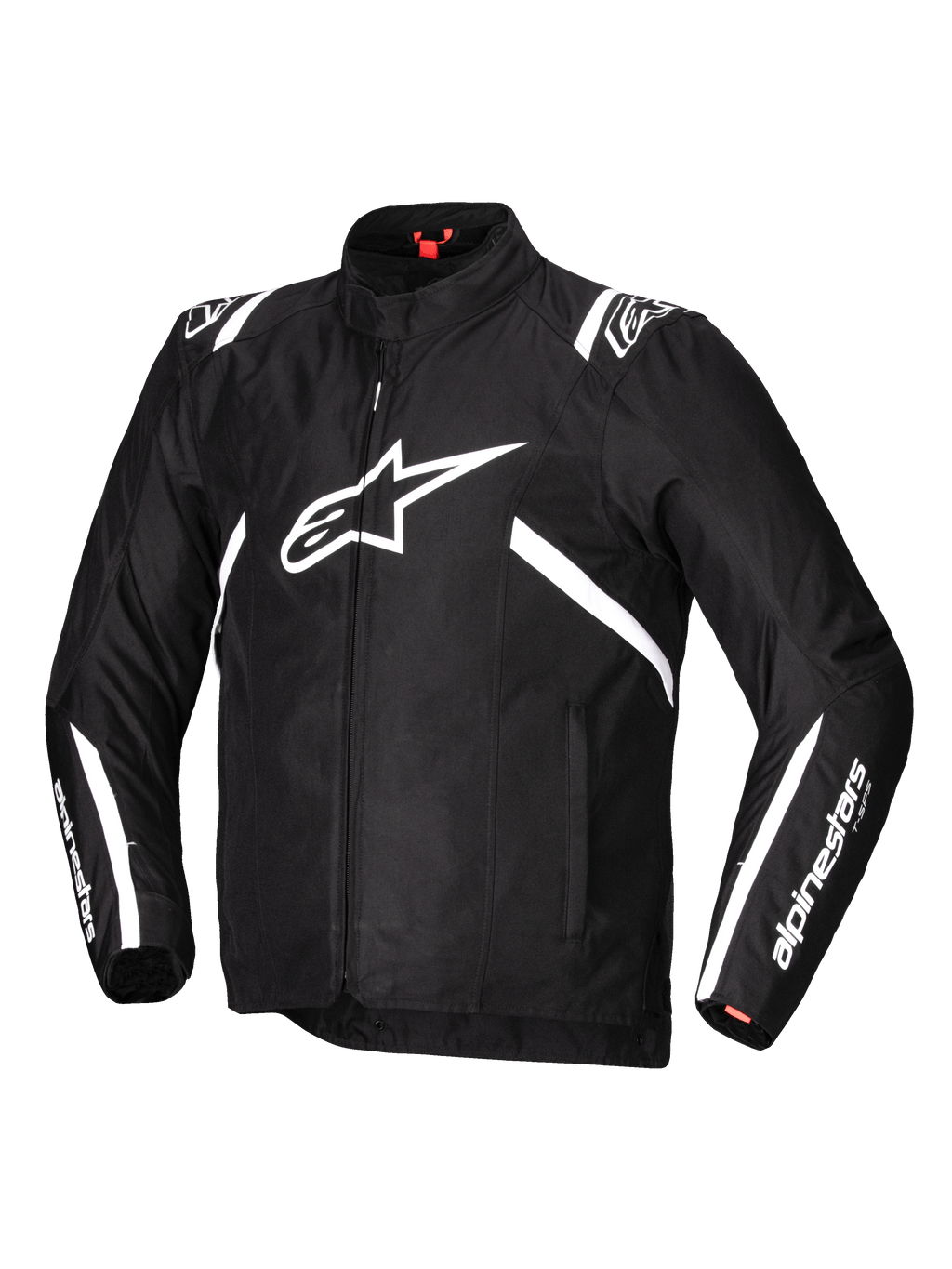 Alpinestars Veste Imperméable T-SPS V2, veste de moto pour homme noire et blanche, étanche avec protections Nucleon Flex Plus et compatibilité Tech-Air