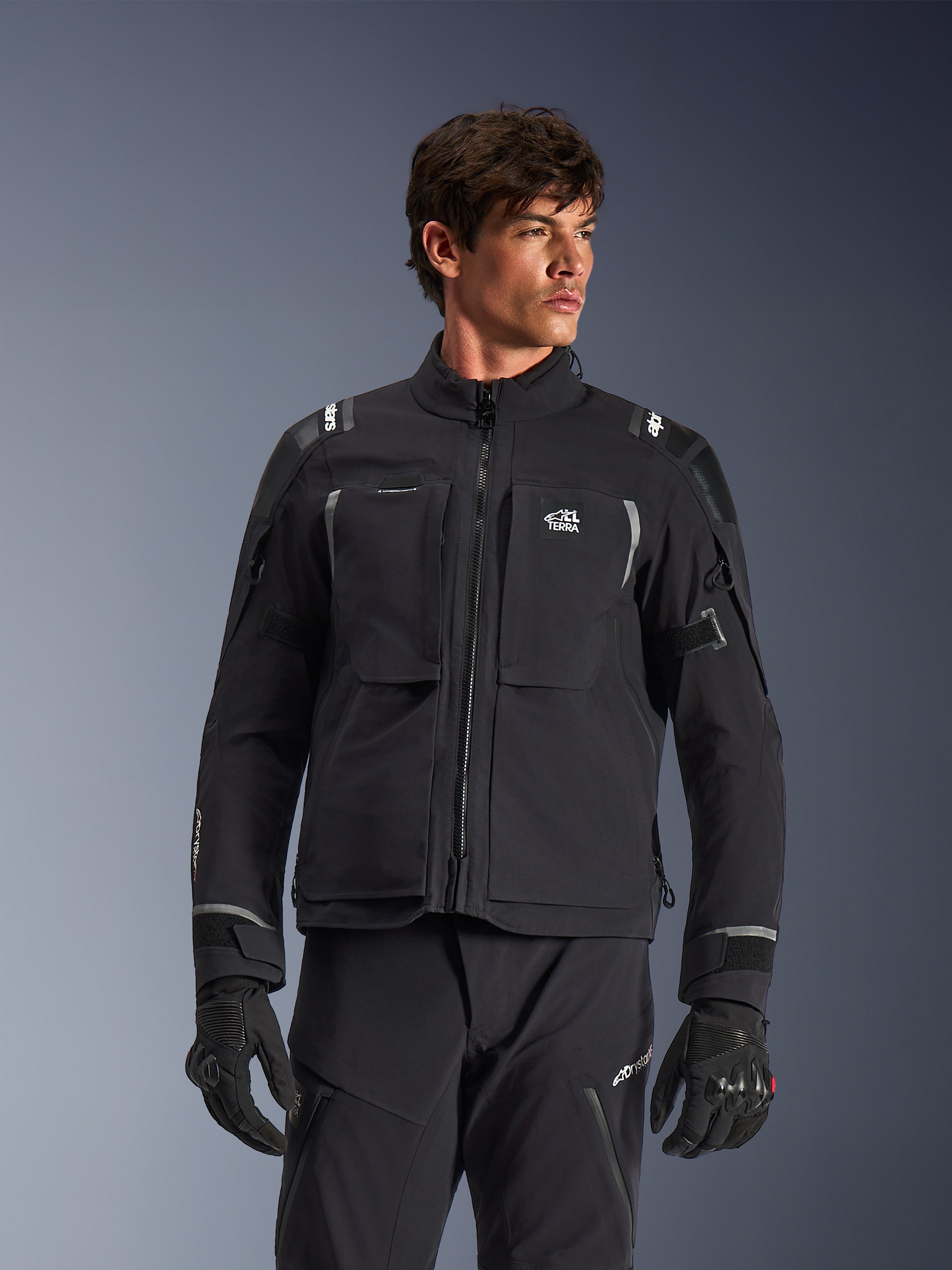 Andes Pro Drystar® XF - Gray Motorcycle Jacket | Alpinestars®