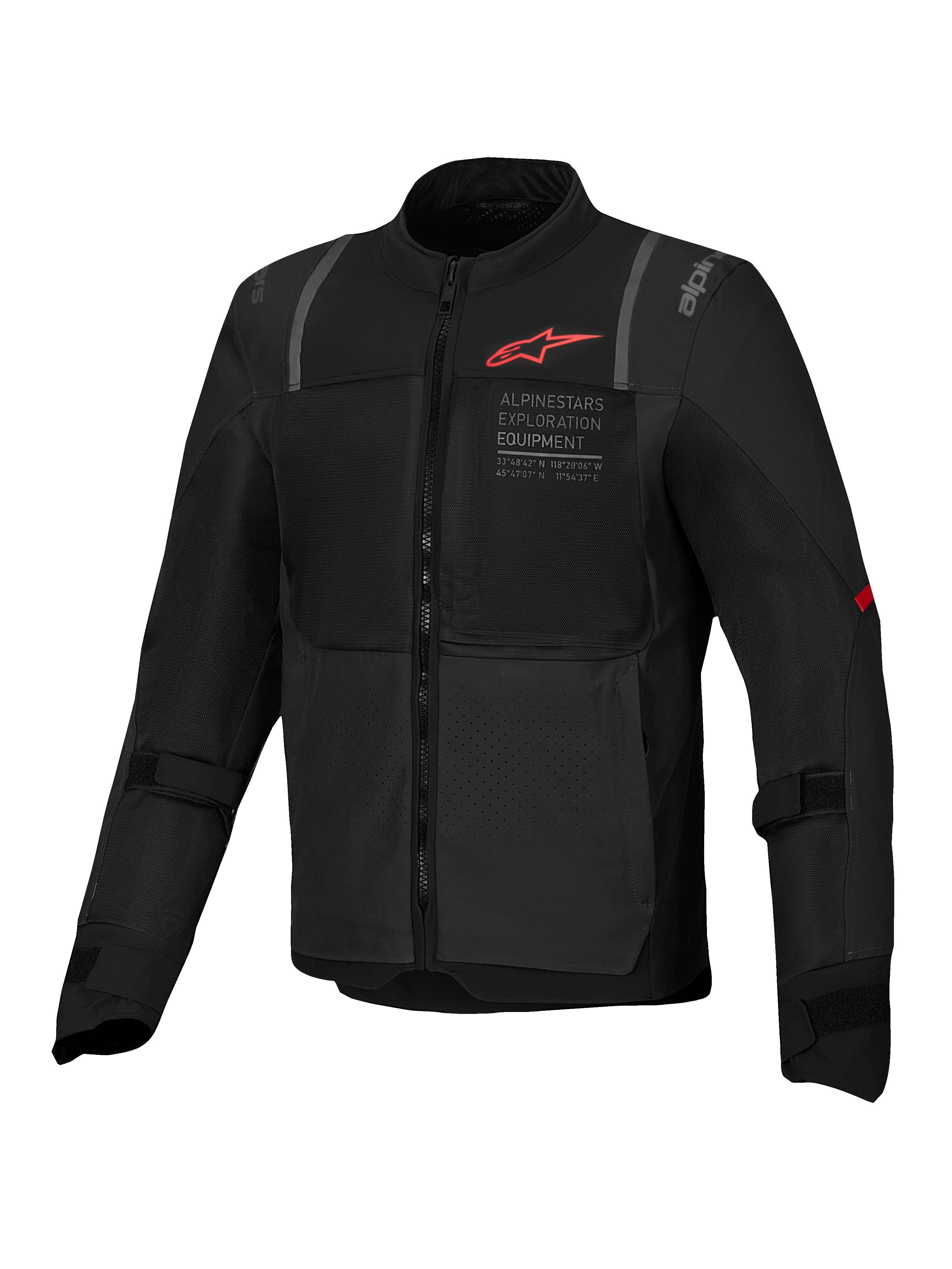 Veste Air ST-2 Alpinestars, veste de moto touring noire pour homme, avec panneaux mesh et protections certifiées CE AA.