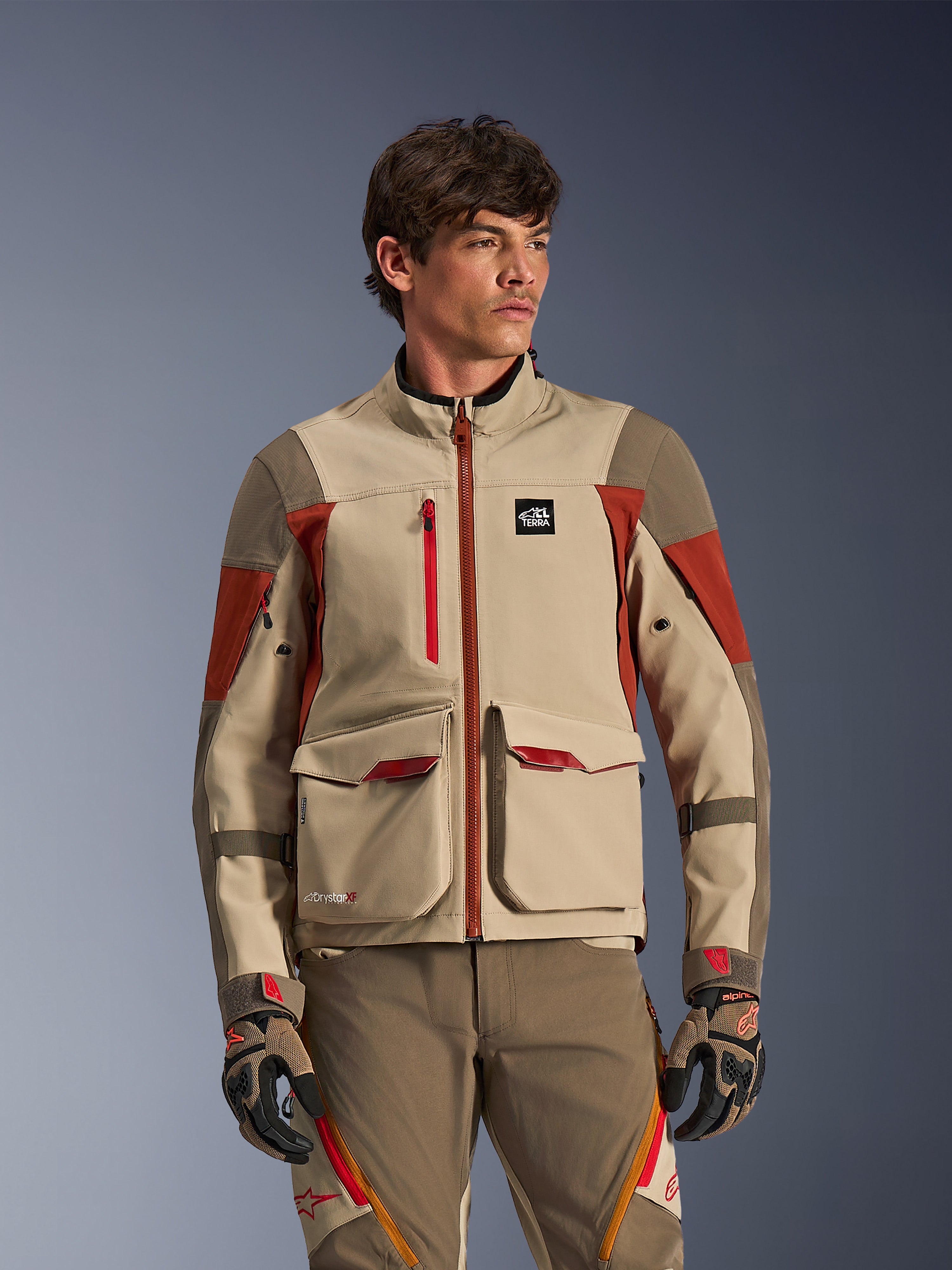 マイロ Maxdura Dual - Brown Motorcycle Jersey | Alpinestars®