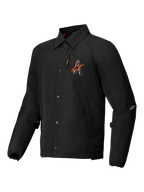 Alpinestars Veste Résistant À L’Eau Revved, blouson de moto urbain noir avec broderie 3D et fermeture à boutons-pression, certifié CE niveau A