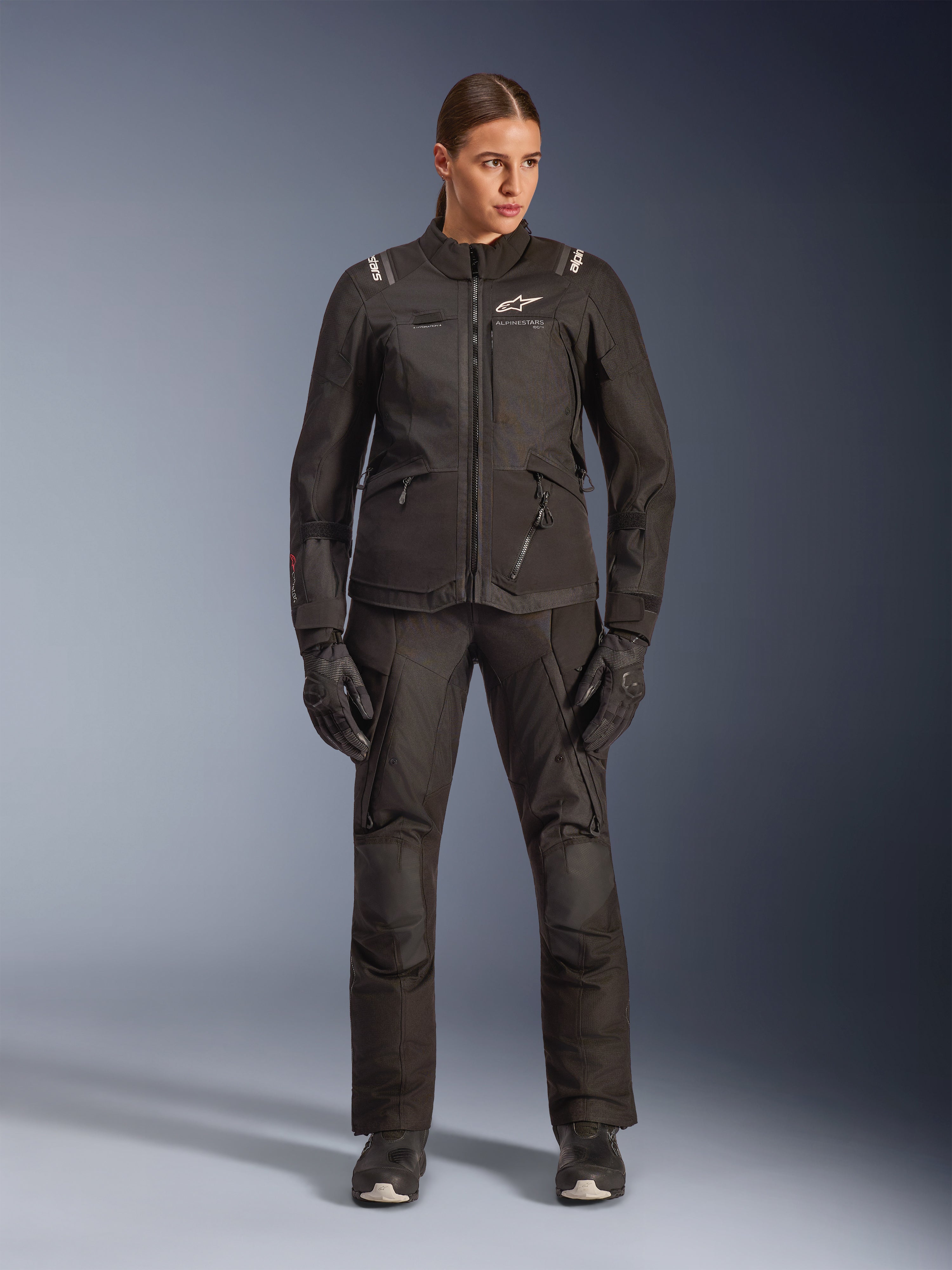 Stella Andes V4 Drystar® Woman - Black Motorcycle Textile Jacket