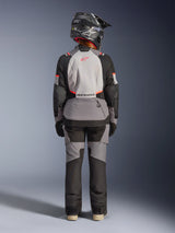 Alpinestars Stella Andes V4 Drystar® Jacket, Women's Adventure Touring, Gray and Black, waterproof textile, back view.