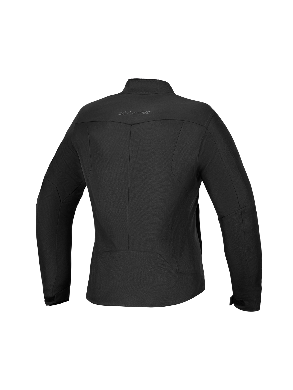 Alpinestars Stella C 1 Waterproof Veste, veste de moto urbaine pour femme, vue de dos montrant le motif arrière 3D et le coloris noir