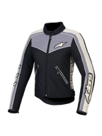Alpinestars Veste Résistant À L'Eau Stella T-Dyno, veste de moto pour femme, noire, gris foncé et écru, résistante à l'eau, certifiée CE