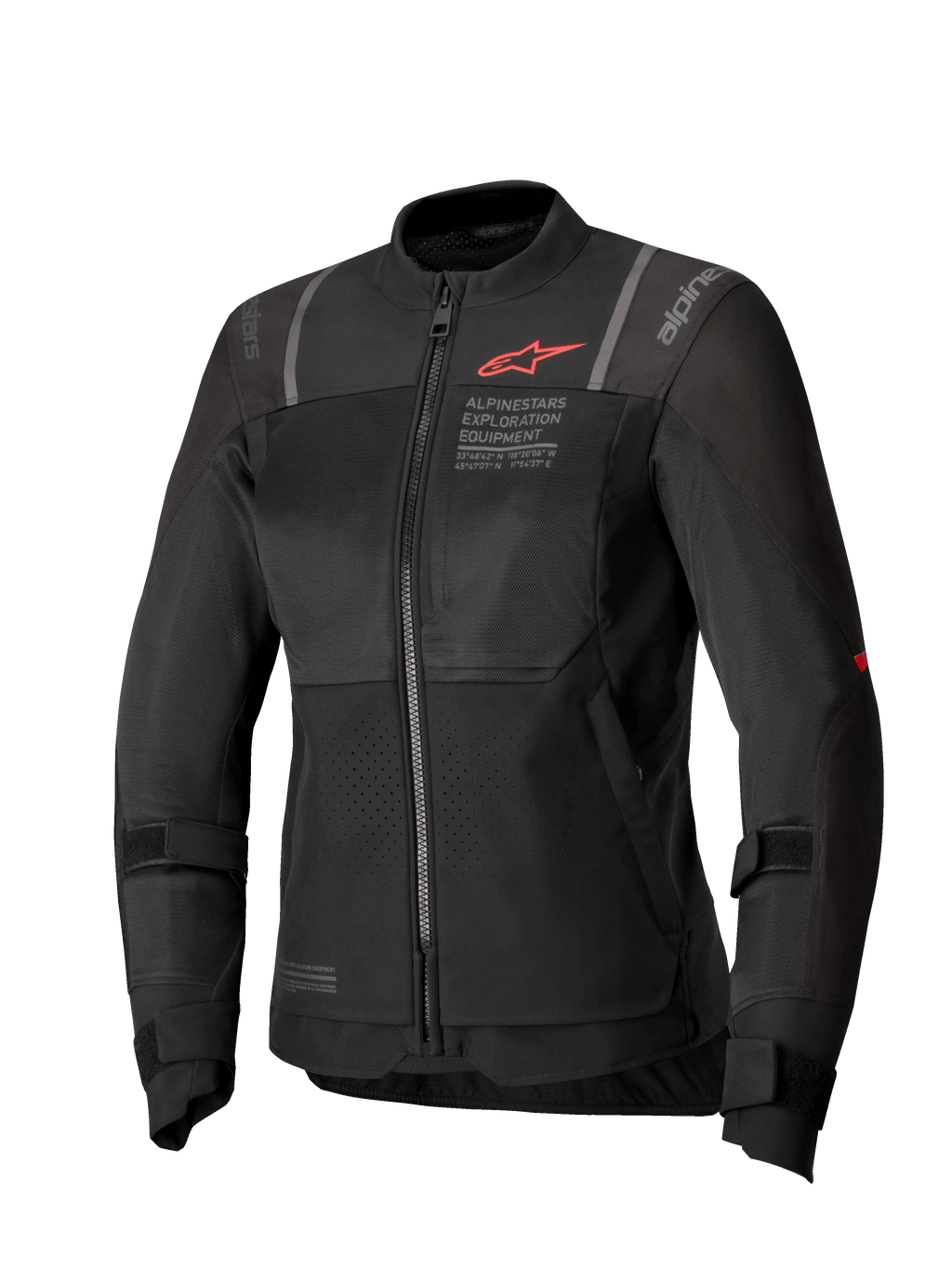 Alpinestars Stella ST-2 Air Jacket, women's motorcycle touring jacket, black, textile construction with mesh panels, CE Level AA certified and Tech-Air ready