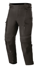 Alpinestars Andes V3 Drystar, pantalon de moto adventure touring, noir, construction textile imperméable et respirante, avec poches cargo, zones des genoux renforcées et ventilations zippées aux cuisses pour une conduite par tous les temps