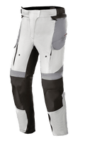 Alpinestars Stella Andes V3 Drystar®, pantalon de moto adventure touring pour femme, gris glace et gris foncé, avec aérations zippées à l'avant, poches cargo et genoux renforcés, conçu pour le touring toutes saisons