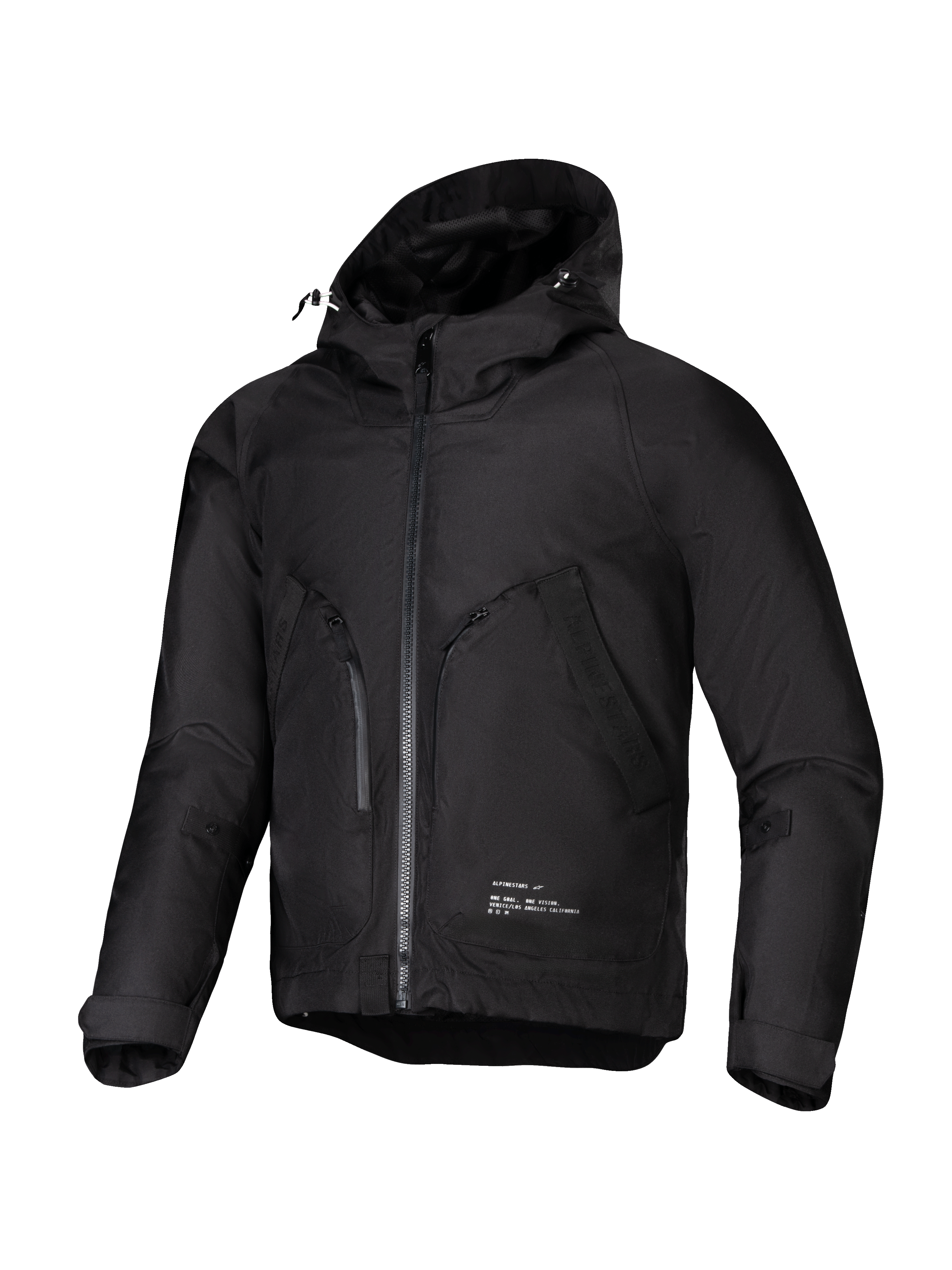 Alpinestars parka Morush, veste de moto urbaine noire pour homme, imperméable, compatible Tech-Air® 3, certifiée CE