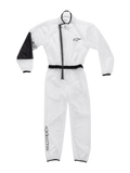 Alpinestars Kart Rain Suit AND Youth Kart Rain Suit, clear waterproof karting oversuit with black trim and reinforced elbow.