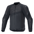 Alpinestars T-GP Plus R V4 Airflow Jacket, Black Textile Motorcycle Racing Jacket, Extensive Mesh Ventilation Panels, Perforated Chest and Back Zones, DFS Lite Shoulder Protectors, Adjustable Waist Straps, Sport Performance Riding Gear