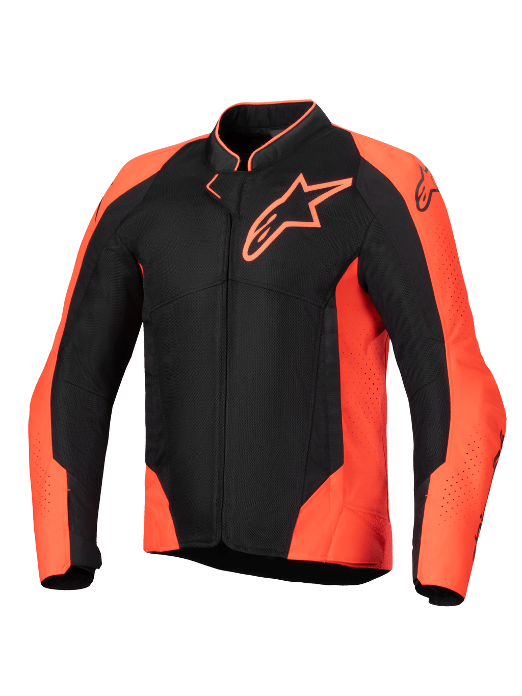 Alpinestars Viper Air V4 Men's Jacket, Red Fluo and Black ventilated motorcycle racing jacket, tech mesh, Tech-Air Ready.
