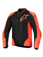 Alpinestars Viper Air V4 Men's Jacket, Red Fluo and Black ventilated motorcycle racing jacket, tech mesh, Tech-Air Ready.