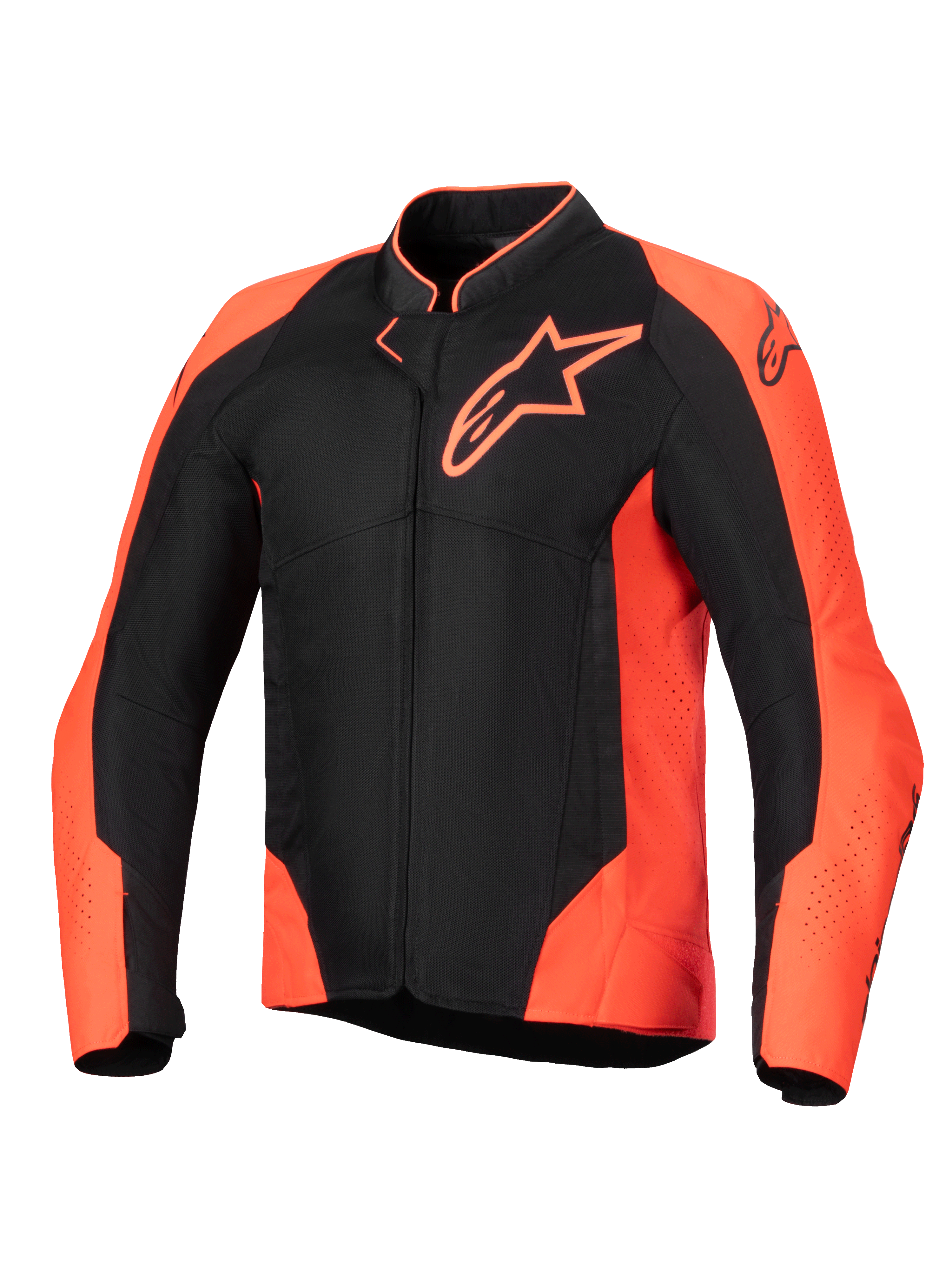 Alpinestars Viper Air V4 Men's Jacket, Red Fluo and Black ventilated motorcycle racing jacket, tech mesh, Tech-Air Ready.