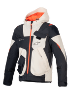 Alpinestars Mogress Air, veste de moto urbaine homme, noire, amande et orange, ripstop ventilé avec perforations laser.