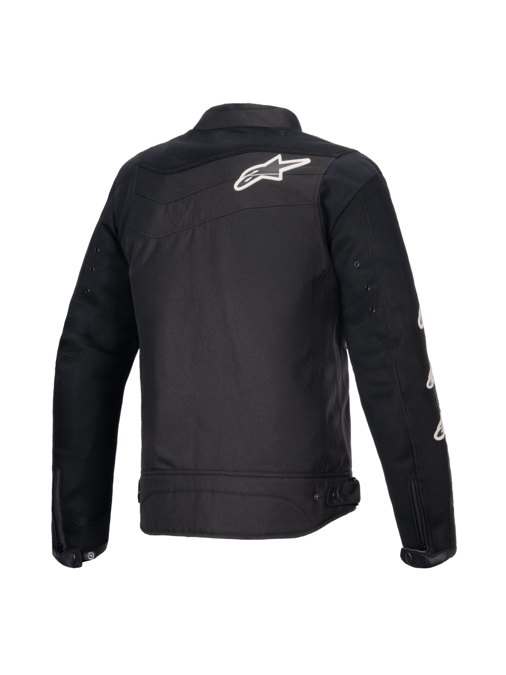 Alpinestars Veste T-Dyno Air, blouson de moto pour homme, noir, vue de dos avec panneaux en maille 3D et certification CE