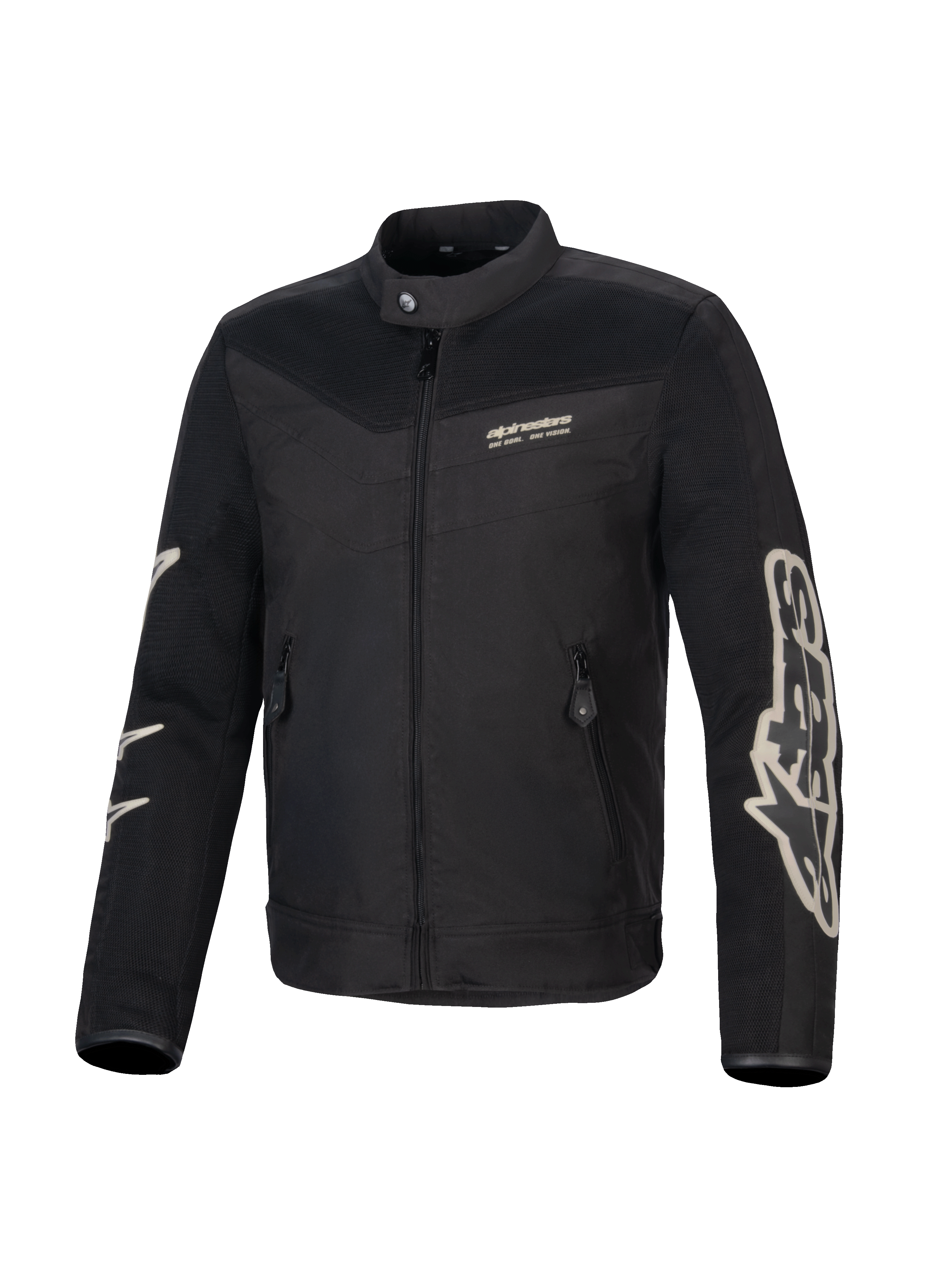 Alpinestars Veste T-Dyno Air, veste de moto textile pour homme, noire, certifiée CE avec construction en maille 3D et grands logos sur les manches