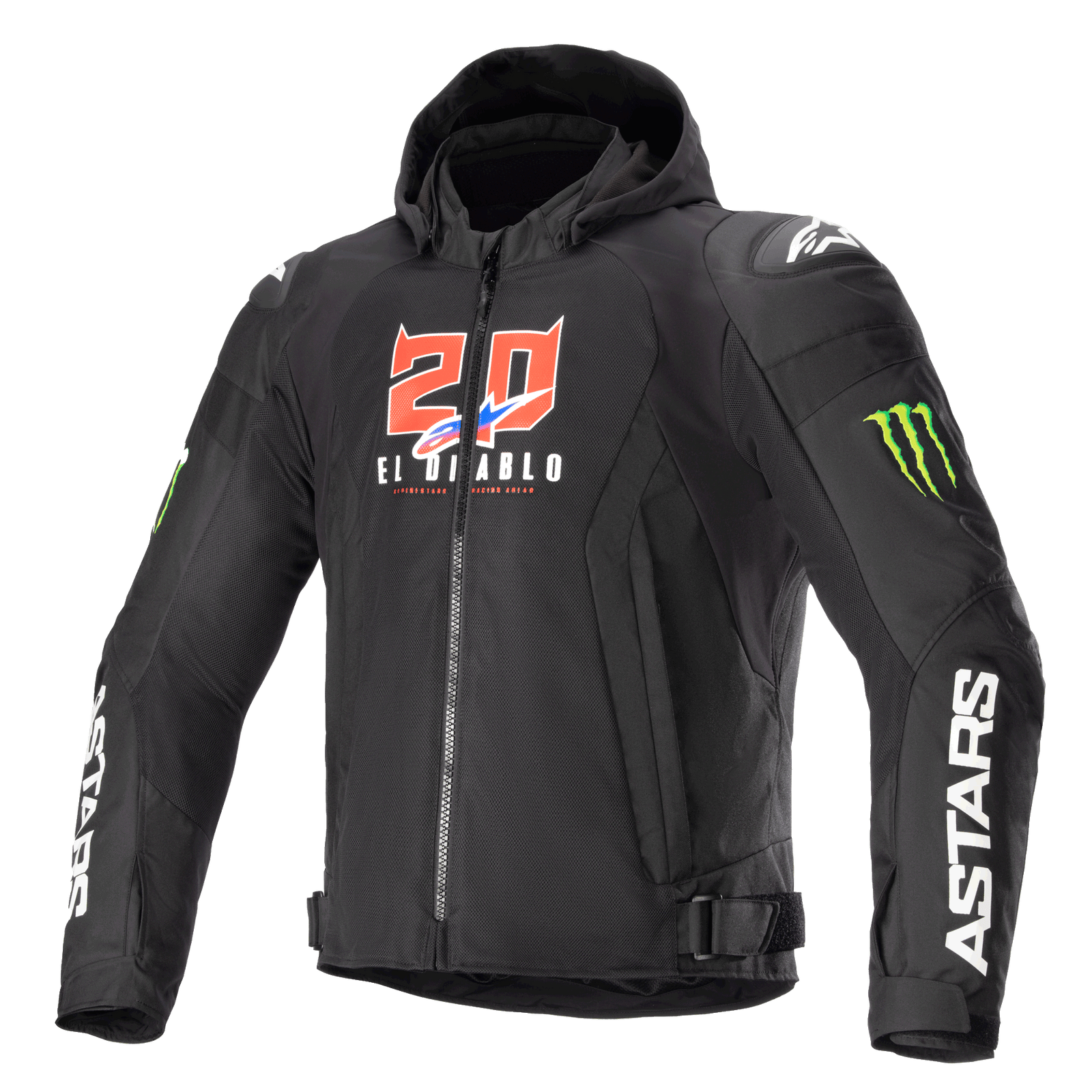 Veste FQ20 Zaca Air Monster vestes en tissus RACING/SPORT NOIR
