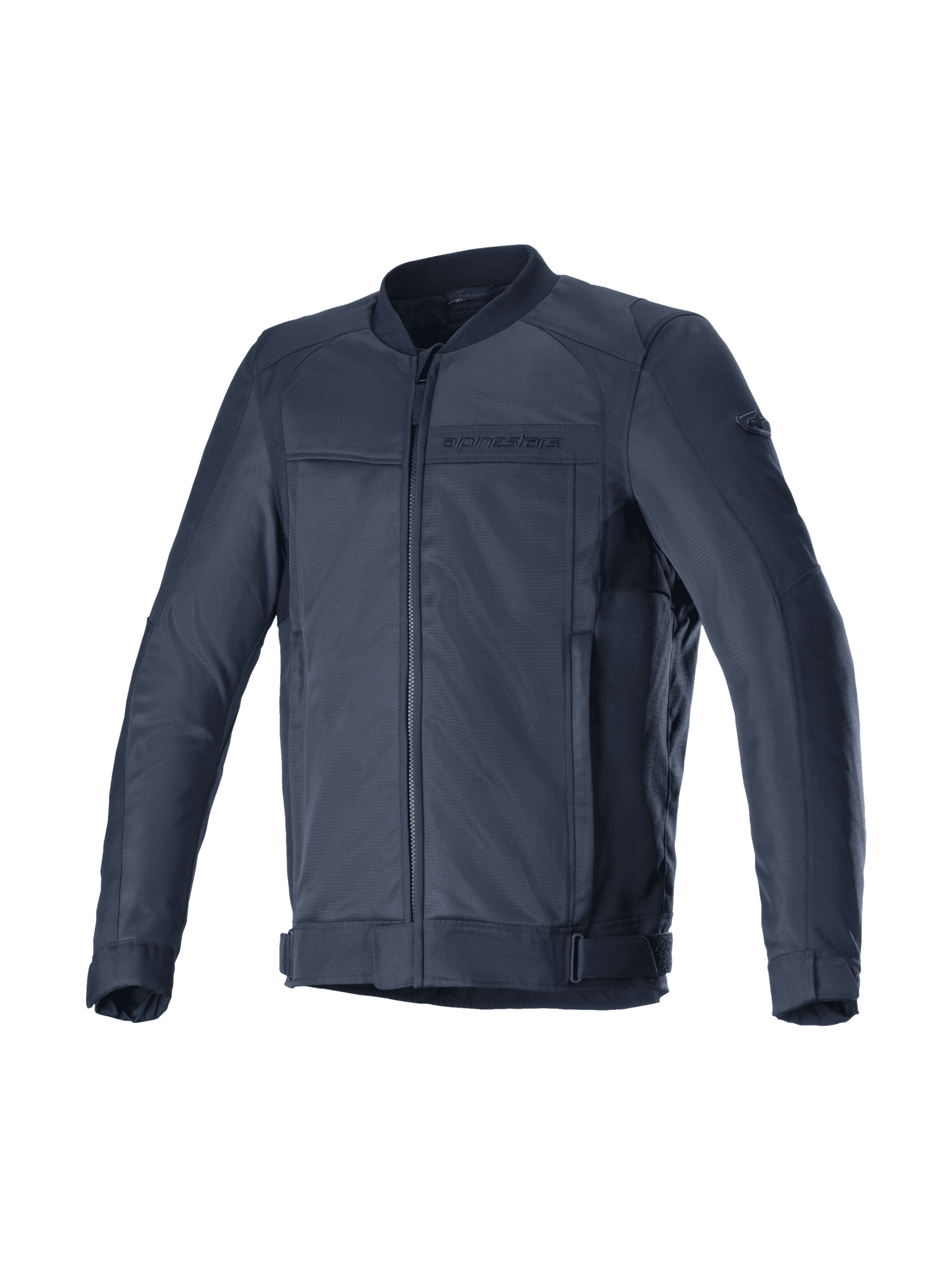 Alpinestars Luc V2 Air, veste de moto urbaine pour homme, bleu marine et noire, textile mesh, compatible Tech-Air, certifiée CE.